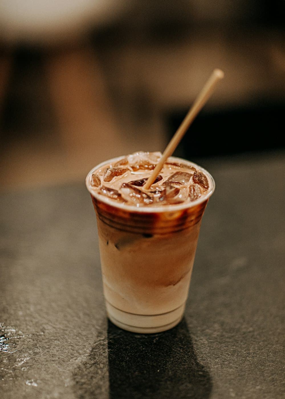 A cookie butter latte topped with housemade whipped cream